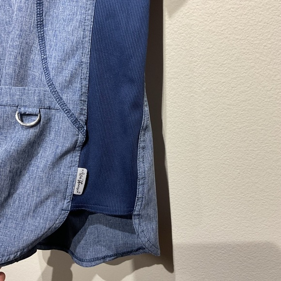 Ava Therese Size L Blue Scrubs Uniform Shirt Like New Condition - Picture 4 of 9